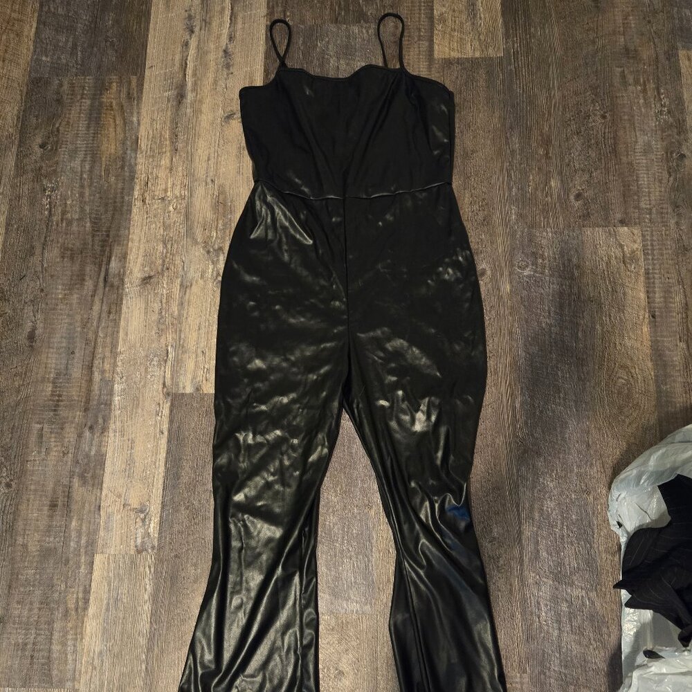 Pleather Pantsuit